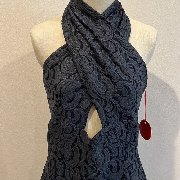 Eva Franco Faux Leather Twofer Dress - Picture 2 of 8